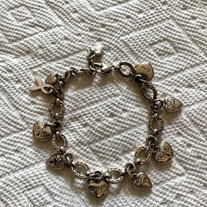 Brighton-Breast Cancer Awareness Charm Bracelet